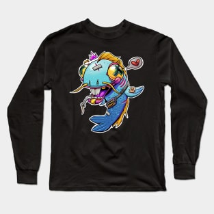 Crazy Fish Long Sleeve T-Shirt